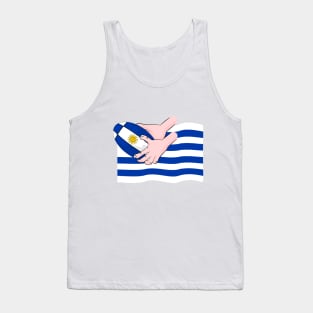 Uruguay Rugby Flag Tank Top